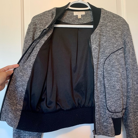 Grey Bomber Jacket - Picture 5 of 10